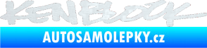 Samolepka Kenblock 3D karbon bílý