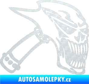 Samolepka Kladivo pravá 3D karbon bílý