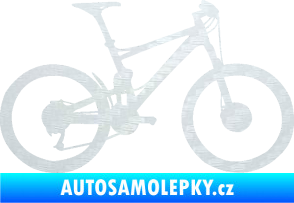 Samolepka Kolo 001 pravá - (horské kolo) 3D karbon bílý