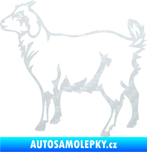 Samolepka Koza 002 levá 3D karbon bílý