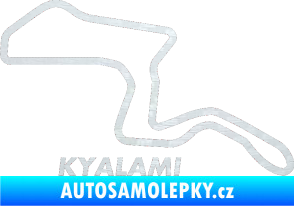 Samolepka Okruh Kyalami 3D karbon bílý