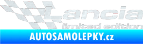Samolepka Lancia limited edition levá 3D karbon bílý