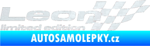 Samolepka Leon limited edition pravá 3D karbon bílý