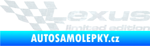 Samolepka Lexus limited edition levá 3D karbon bílý