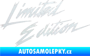 Samolepka Limited edition 001 3D karbon bílý