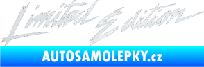 Samolepka Limited edition new 001 v řádce 3D karbon bílý