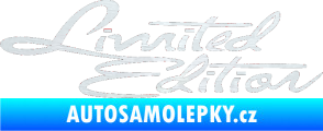 Samolepka Limited edition old 3D karbon bílý