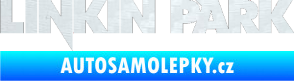 Samolepka Linkin Park 002 3D karbon bílý