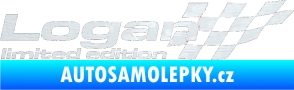 Samolepka Logan limited edition pravá 3D karbon bílý