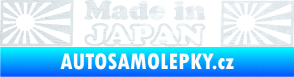 Samolepka Made in Japan 002 3D karbon bílý