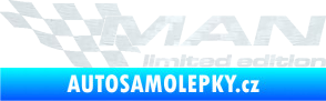 Samolepka MAN limited edition levá 3D karbon bílý