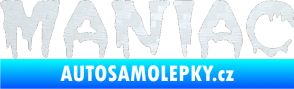 Samolepka Maniac 001 3D karbon bílý