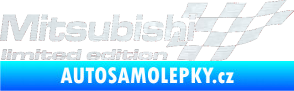 Samolepka Mitsubishi limited edition pravá 3D karbon bílý