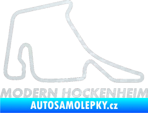 Samolepka Okruh Modern Hockenheim 3D karbon bílý