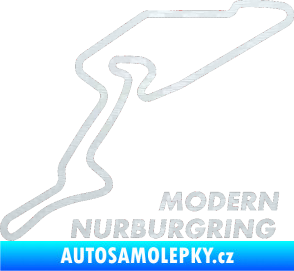 Samolepka Okruh Modern Nurburgring 3D karbon bílý
