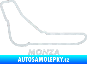 Samolepka Okruh Monza 3D karbon bílý