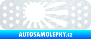 Samolepka Náplast 002 pravá 3D karbon bílý