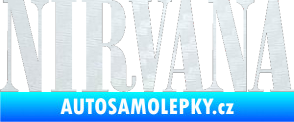 Samolepka Nirvana 001 3D karbon bílý