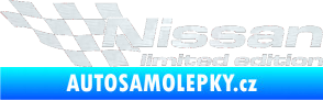 Samolepka Nissan limited edition levá 3D karbon bílý