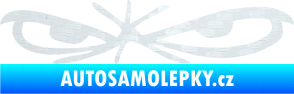 Samolepka Oči 002 levá 3D karbon bílý