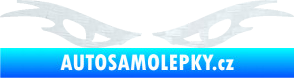 Samolepka Oči 003  3D karbon bílý