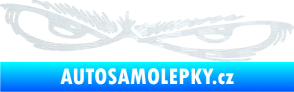 Samolepka Oči 005 levá 3D karbon bílý