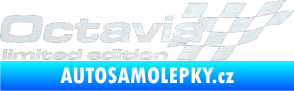 Samolepka Octavia limited edition pravá 3D karbon bílý