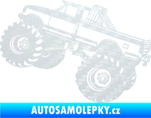 Samolepka Off Road 003 levá 3D karbon bílý
