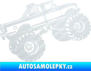 Samolepka Off Road 003 pravá 3D karbon bílý