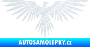 Samolepka Orlice 005 pravá 3D karbon bílý