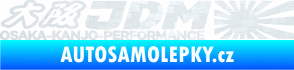 Samolepka Osaka Kanjo performance JDM 3D karbon bílý