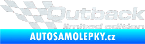 Samolepka Outback limited edition levá 3D karbon bílý