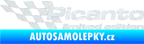 Samolepka Picanto limited edition levá 3D karbon bílý