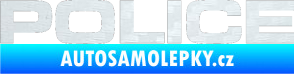 Samolepka Police 3D karbon bílý