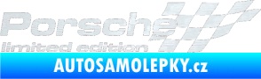 Samolepka Porsche limited edition pravá 3D karbon bílý