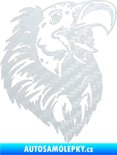 Samolepka Predators 009 pravá sup 3D karbon bílý