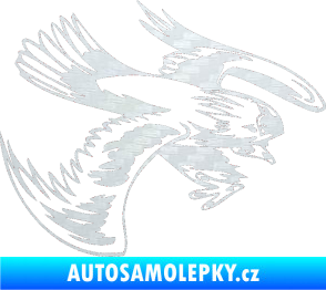 Samolepka Predators 016 pravá 3D karbon bílý