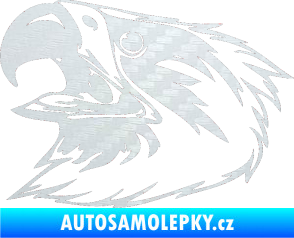 Samolepka Predators 020 levá 3D karbon bílý
