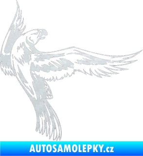 Samolepka Predators 023 pravá 3D karbon bílý