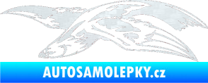 Samolepka Predators 032 levá 3D karbon bílý