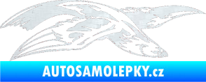 Samolepka Predators 032 pravá 3D karbon bílý