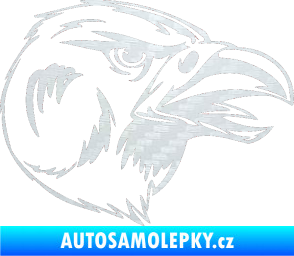 Samolepka Predators 037 pravá 3D karbon bílý