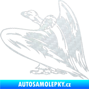 Samolepka Predators 042 levá sup 3D karbon bílý