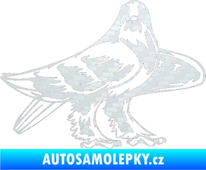 Samolepka Predators 047 pravá 3D karbon bílý