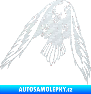 Samolepka Predators 055 levá 3D karbon bílý