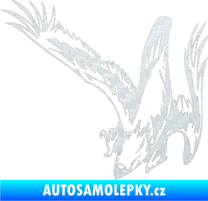 Samolepka Predators 069 levá 3D karbon bílý