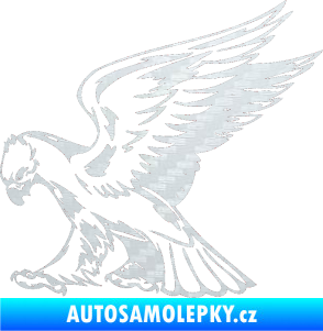 Samolepka Predators 072 levá 3D karbon bílý