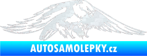 Samolepka Predators 074 pravá 3D karbon bílý