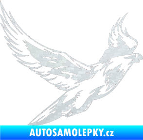 Samolepka Predators 088 pravá 3D karbon bílý