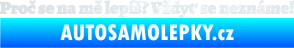 Samolepka Proč se na mě lepíš? Vždyť se neznáme! 002 3D karbon bílý